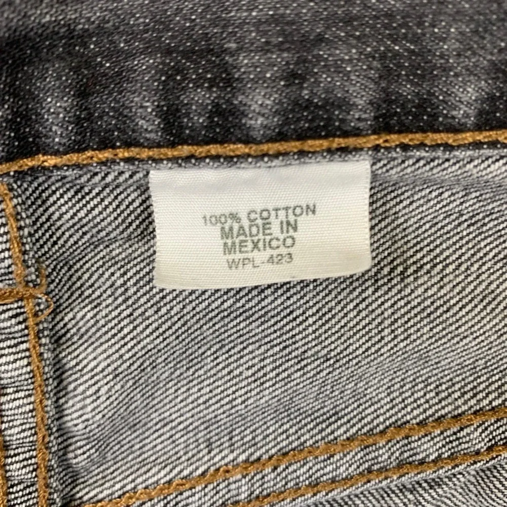 Levis 501 Mens Original Fit‎ Button Fly Faded Black Jeans 34x27 Straight Leg